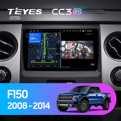 Штатная магнитола Teyes CC3 2K 360 6/128 Ford F150 P415 Raptor (2008-2014) F1