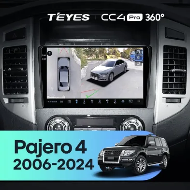 Штатная магнитола Teyes CC4 Pro 360 8/128 Mitsubishi Pajero 4 V80 V90 (2006-2024)