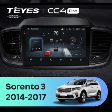 Штатная магнитола Teyes CC4 Pro 12/256 Kia Sorento 3 Prime (2014-2017) Тип-B