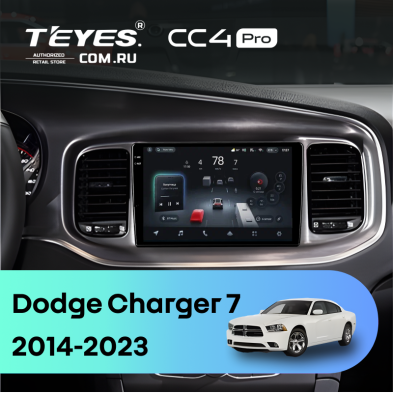 Штатная магнитола Teyes CC4 Pro 8/128 Dodge Charger 7 (2014-2023)