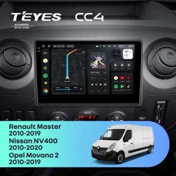 Штатная магнитола Teyes CC4 6/64 Nissan NV400 (2010-2020) F1