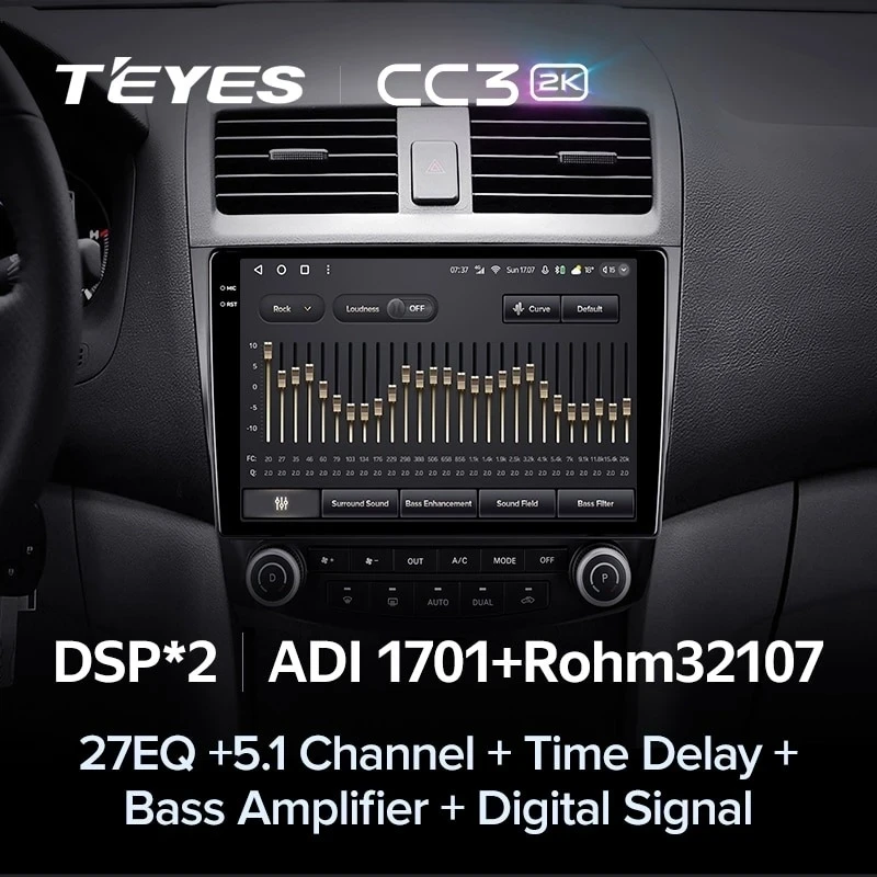 Штатная магнитола Teyes CC3 2K 4/32 Honda Accord 7 (2002-2008) F2