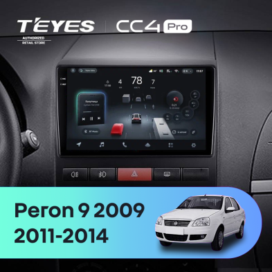 Штатная магнитола Teyes CC4 Pro 8/128 Fiat Peron 9 2009 Idea (2011-2014)
