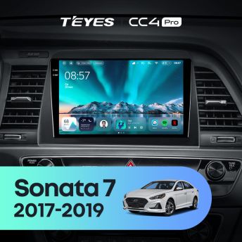 Штатная магнитола Teyes CC4 Pro 12/256 Hyundai Sonata 7 LF (2017-2019)