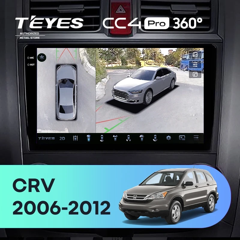 Штатная магнитола Teyes CC4 Pro 360 12/256 Honda CR-V 3 RE (2006-2012)