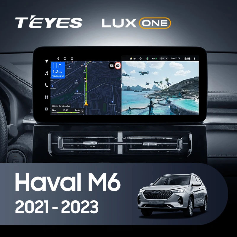 Штатная магнитола Teyes LUX ONE 360 6/128 Haval M6 (2021-2023)