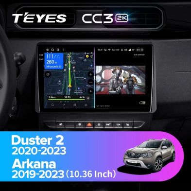 Штатная магнитола Teyes CC3 2K 4/64 Renault Duster HM 2 (2020-2023) F1