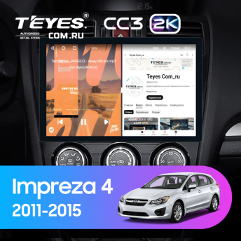 Штатная магнитола Teyes CC3 2K 6/128 Subaru Impreza 4 (2011-2015) Тип-B (11&quot;)