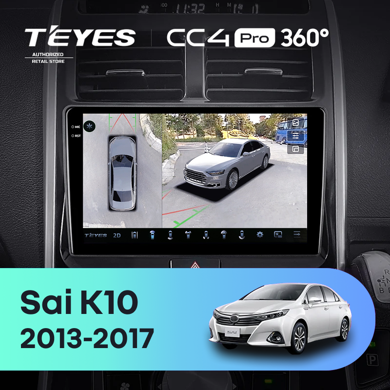 Штатная магнитола Teyes CC4 Pro 360 8/128 Toyota Sai K10 (2013-2017)