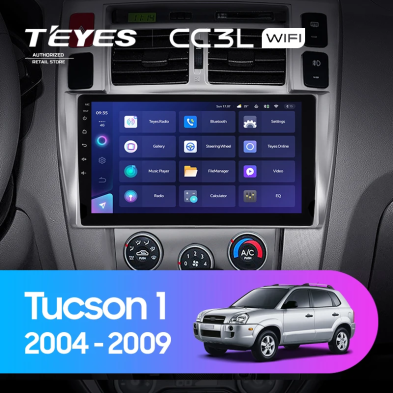 Штатная магнитола Teyes CC3L WiFi 2/32 Hyundai Tucson 1 (2004-2009)