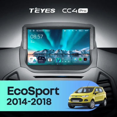 Штатная магнитола Teyes CC4 Pro 8/128 Ford EcoSport (2014-2018)