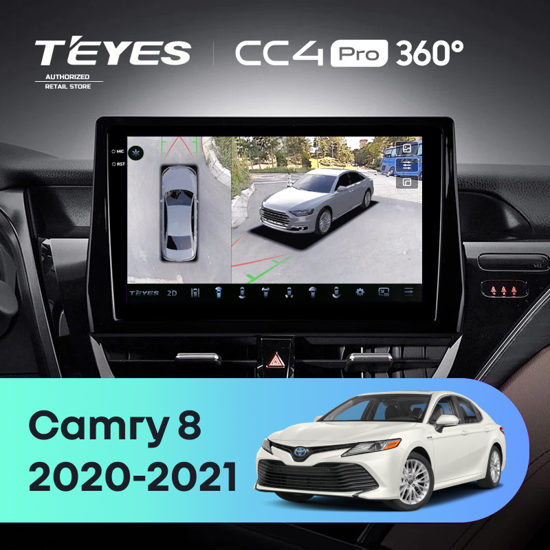 Штатная магнитола Teyes CC4 Pro 360 8/128 Toyota Camry 8 XV 70 (2020-2021)