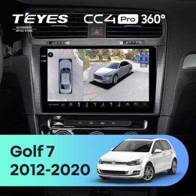 Штатная магнитола Teyes CC4 Pro 360 8/128 Volkswagen Golf 7 MK7 (2012-2020) F1