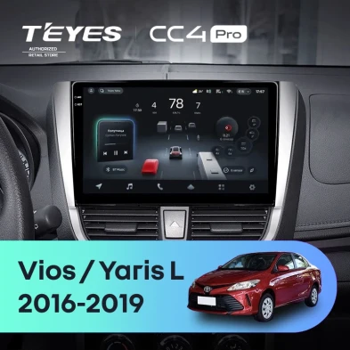 Штатная магнитола Teyes CC4 Pro 12/256 Toyota Yaris L (2016-2019)