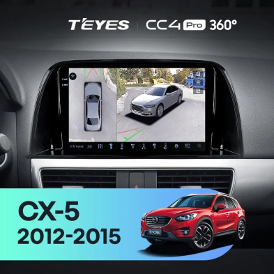 Штатная магнитола Teyes CC4 Pro 360 8/128 Mazda CX-5 (2012-2015) Тип-A (10")