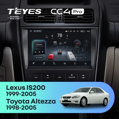 Штатная магнитола Teyes CC4 Pro 12/256 Lexus IS200 XE10 (1999-2005)