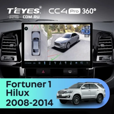 Штатная магнитола Teyes CC4 Pro 360 8/128 Toyota Hilux (2008-2014) F1 (13")