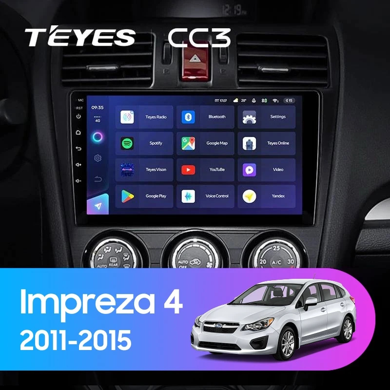Штатная магнитола Teyes CC3 4/32 Subaru Impreza 4 (2011-2015) Тип-A
