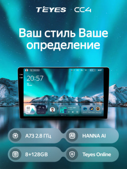 Штатная магнитола Teyes CC4 6/64 Toyota Camry 7 XV 50 55 (2014-2017) F4