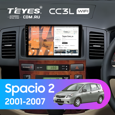 Штатная магнитола Teyes CC3L WiFi 2/32 Toyota Corolla Spacio 2 (2001-2007)