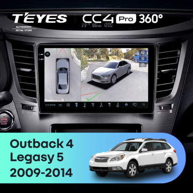 Штатная магнитола Teyes CC4 Pro 360 8/128 Subaru Outback 4 (2009-2014)