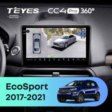 Штатная магнитола Teyes CC4 Pro 360 12/256 Ford EcoSport (2017-2021)