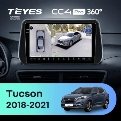 Штатная магнитола Teyes CC4 Pro 360 8/128 Hyundai Tucson (2018-2021)