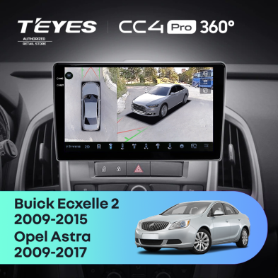 Штатная магнитола Teyes CC4 Pro 360 8/128 Opel Astra J (2009-2017)
