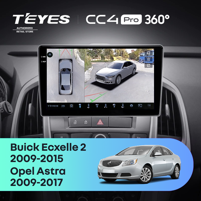 Штатная магнитола Teyes CC4 Pro 360 8/128 Opel Astra J (2009-2017)