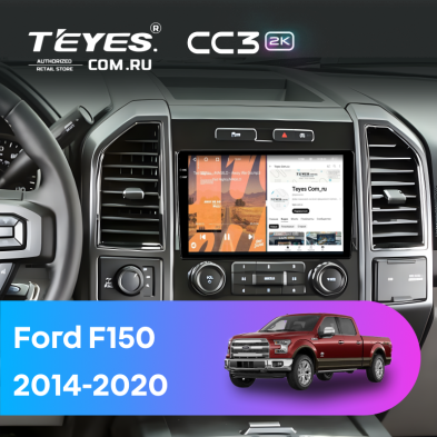 Штатная магнитола Teyes CC3 2K 360 6/128 Ford F150 (2014-2020) Тип-A
