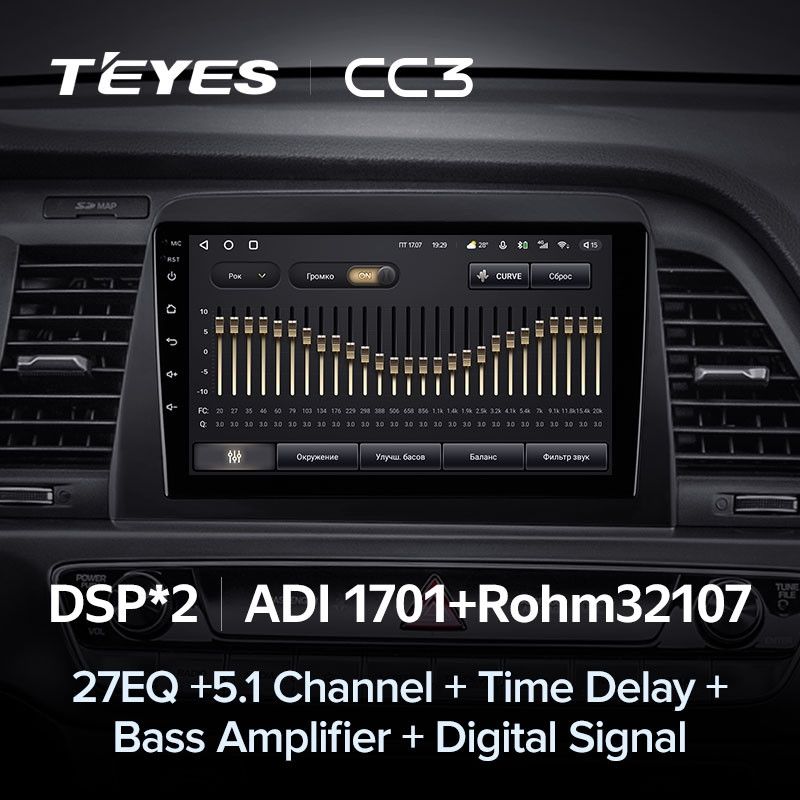 Штатная магнитола Teyes CC3 4/32 Hyundai Sonata 7 LF (2017-2019)