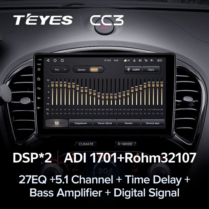 Штатная магнитола Teyes CC3 4/32 Nissan Juke (2010-2014)