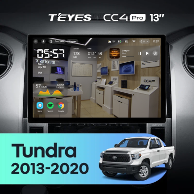 Штатная магнитола Teyes CC4 Pro 12/256 Toyota Tundra XK50 (2013-2020) (13")