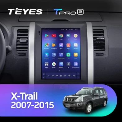 Штатная магнитола Tesla style Teyes TPRO 2 3/32 Nissan X-Trail T31 (2007-2015) F2