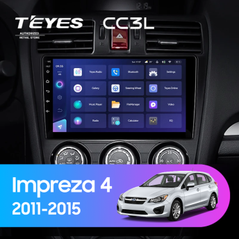 Штатная магнитола Teyes CC3L 4/64 Subaru Impreza 4 (2011-2015) Тип-B