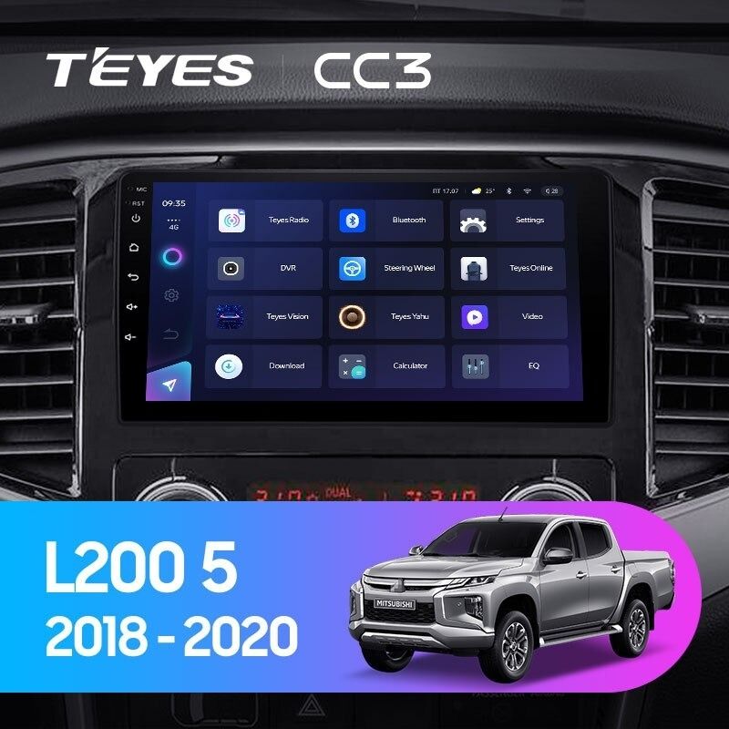 Штатная магнитола Teyes CC3 4/32 Mitsubishi L200 5 (2018-2020) F1