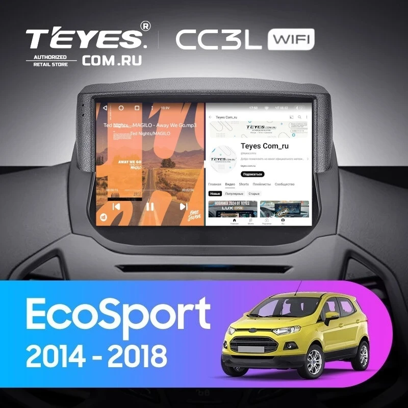 Штатная магнитола Teyes CC3L WiFi 2/32 Ford EcoSport (2014-2018) F1