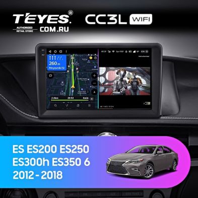 Штатная магнитола Teyes CC3L WiFi 2/32 Lexus ES ES200 ES250 ES300h ES350 XV60 VI (2012-2018) Тип-C