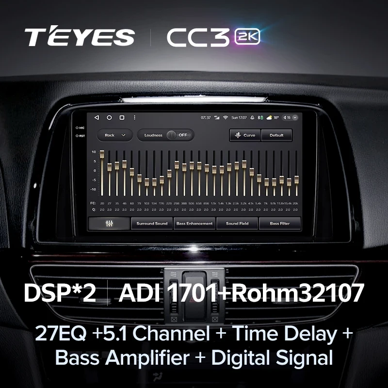 Штатная магнитола Teyes CC3 2K 4/64 Mazda Atenza 3 (2012-2017) Тип-B Правый руль