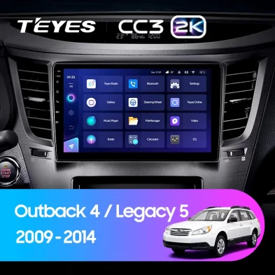 Штатная магнитола Teyes CC3 2K 4/64 Subaru Outback 4 (2009-2014)
