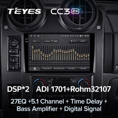 Штатная магнитола Teyes CC3 2K 4/64 Hummer H2 E85 (2002-2007)