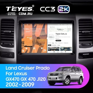 Штатная магнитола Teyes CC3 2K 4/32 Lexus GX470 GX 470 J120 (2002-2009)