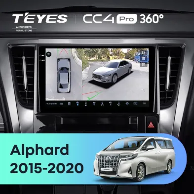 Штатная магнитола Teyes CC4 Pro 360 12/256 Toyota Alphard H30 (2015-2020)