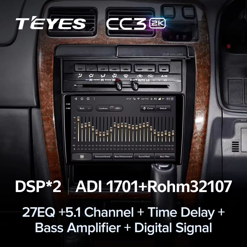 Штатная магнитола Teyes CC3 2K 6/128 Toyota Hilux Surf 3 N180 (1995-2002 ) Правый руль