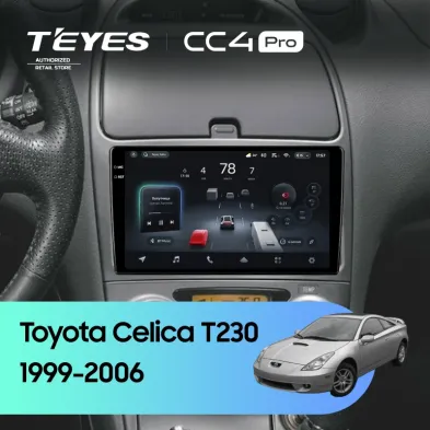 Штатная магнитола Teyes CC4 Pro 12/256 Toyota Celica T230 (1999-2006)