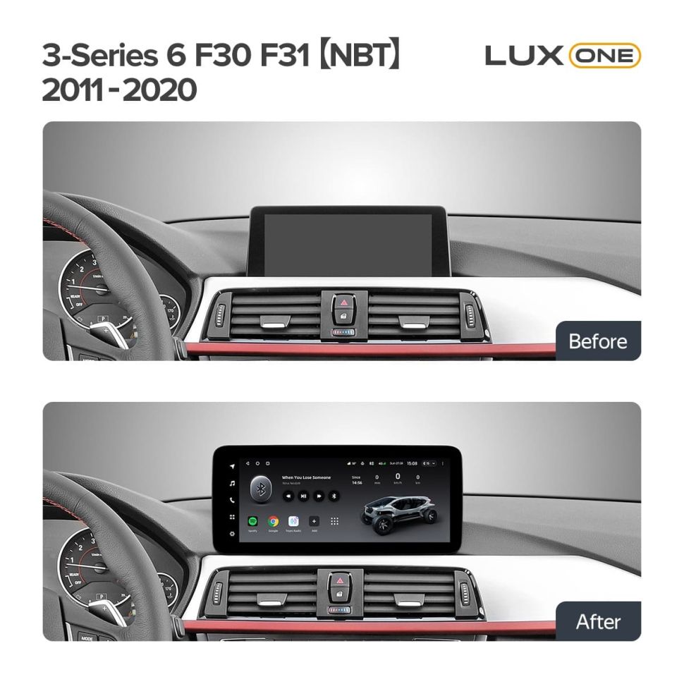 Переходная рамка BMW 3-Series F30 / F31 (NBT) (2011-2020) (12,3") (TY)