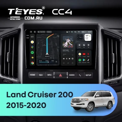 Штатная магнитола Teyes CC4 6/64 Toyota Land Cruiser 200 (2015-2020) F1