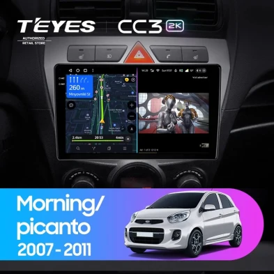 Штатная магнитола Teyes CC3 2K 4/32 Kia Picanto (2007-2011)