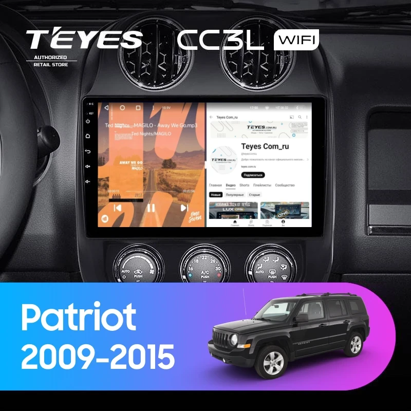 Штатная магнитола Teyes CC3L WiFi 2/32 Jeep Patriot (2009-2015)