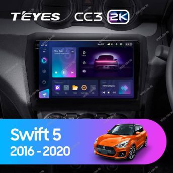 Штатная магнитола Teyes CC3 2K 360 6/128 Suzuki Swift 5 (2016-2020)